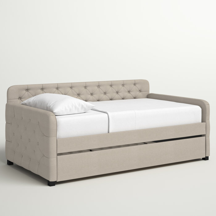 Andover Mills™ Astra Upholstered Daybed with Trundle & Reviews Wayfair